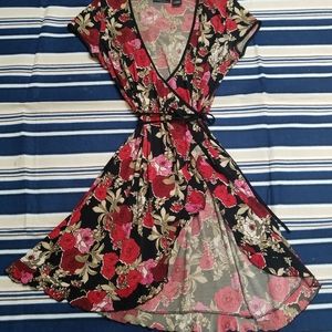 F.L.P. Floral Wrap Dress